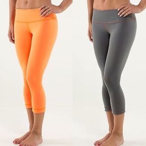 Lululemon wunder under crops *reversible